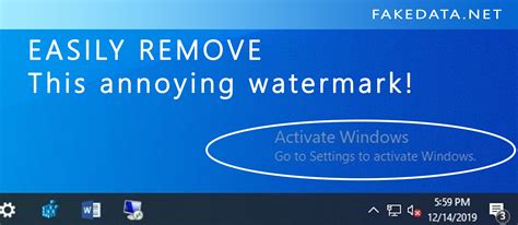 Getting rid of activate windows watermark